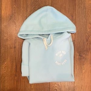 light blue billabong hoodie